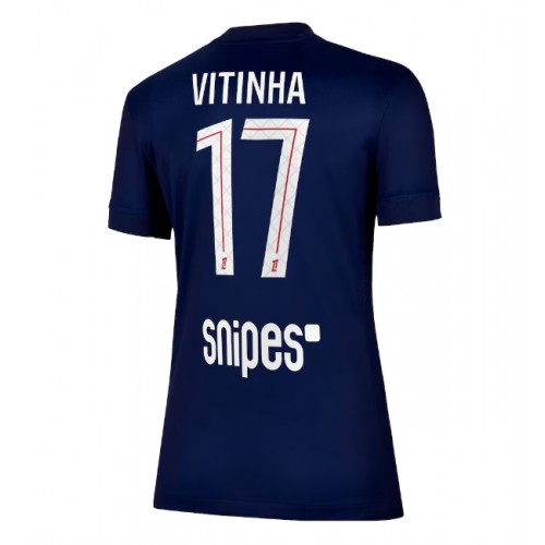 Paris Saint-Germain Vitinha #17 Replica Home Shirt Ladies 2025-26 Short Sleeve Paris Saint-Germain Vitinha #17 Replica Home Shirt Ladies 2025-26 Short Sleeve